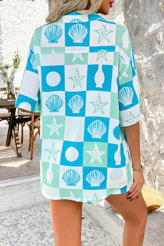 Fruit Print Short Sleeve Set