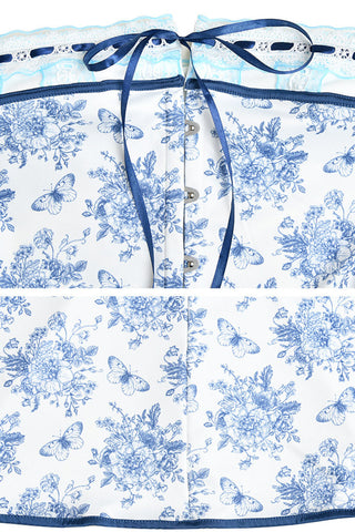 Strapless Floral Print Casual Dress