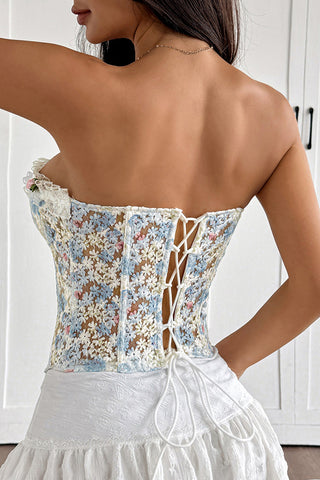 Floral Lace Corset Tank
