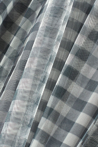 Checkered Midi Skirt