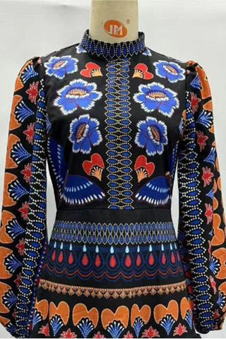 Bohemian Printed Casual Dress