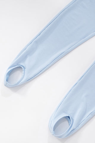 Feather Trim Off-Shoulder Jumpsuit