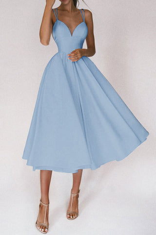Elegant Spaghetti Strap Evening Dress