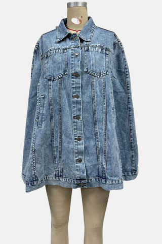 Denim Cape Jacket