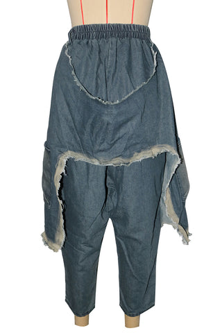 Distressed Harem Boyfriend Jeans