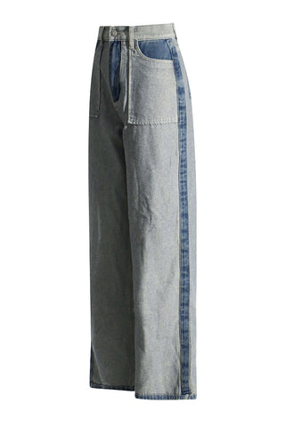 High-Waist Straight Leg Jeans
