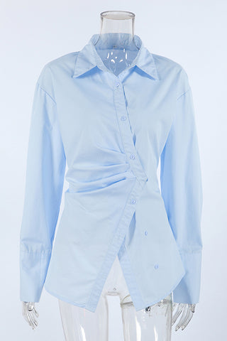 Classic Button-Down Shirt with Chic Details