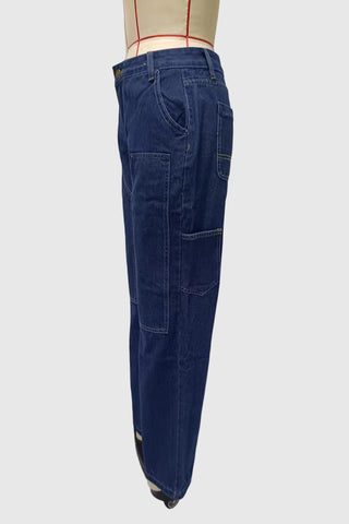 Wide-Leg Straight Jeans