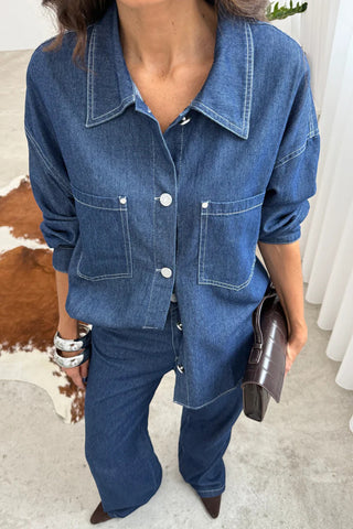 Chic Button-Front Pants Set