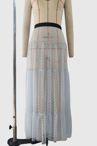 Flowy Sheer Maxi Skirt