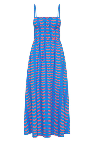 Patterned Strappy Summer Dress