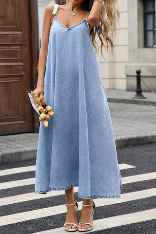 Sleeveless Denim Dress