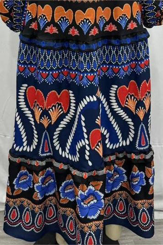 Bohemian Printed Casual Dress
