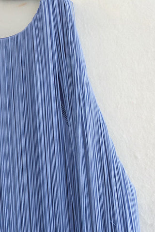 Halter Pleated Evening Dress