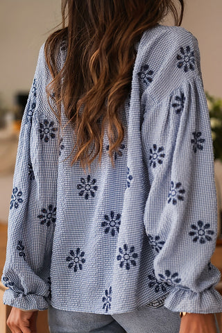 Floral Checkered Shirt