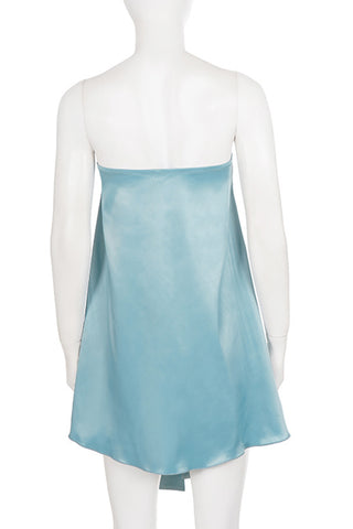 Strapless Bow-Tied A-Line Dress