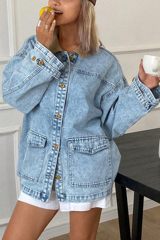 Oversized Button-Front Jacket