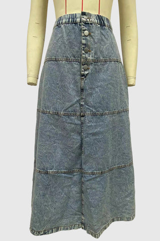 Bohemian A-Line Midi Skirt