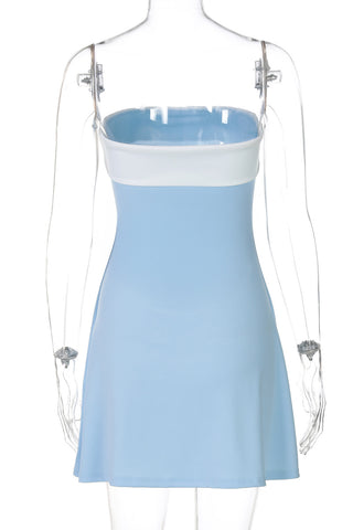 Strapless A-Line Casual Dress