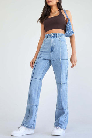 High-Waisted Flare Jeans