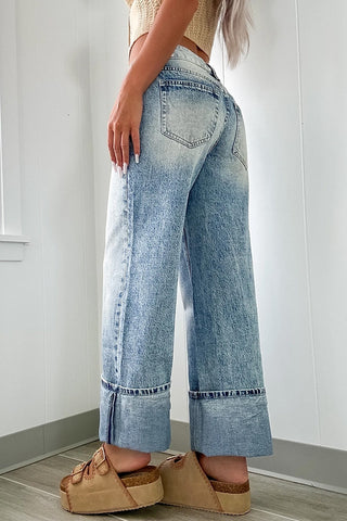 High Rise Straight Jeans