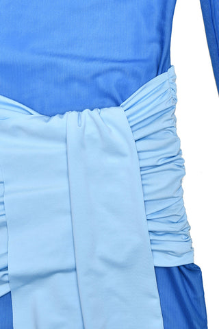 Elegant Draped Asymmetrical Dress