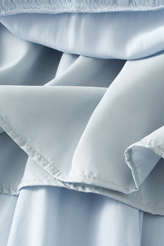 Tiered Maxi Skirt with Bow Details