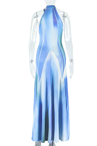 Halter-Neck Maxi Vacation Dress