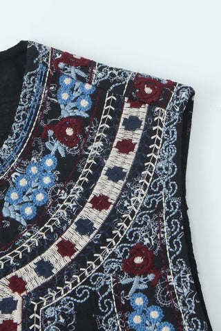 Patterned Cropped Tank Top