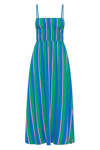 Striped Spaghetti Strap Maxi Dress