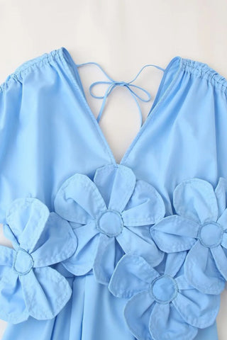 Floral Waist Cinch Casual Dress