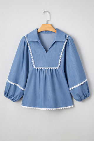 Puff Sleeve Babydoll Blouse
