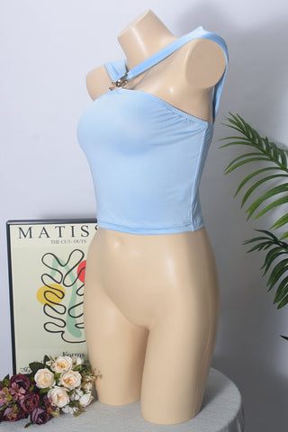 Asymmetric Strap Tank Top