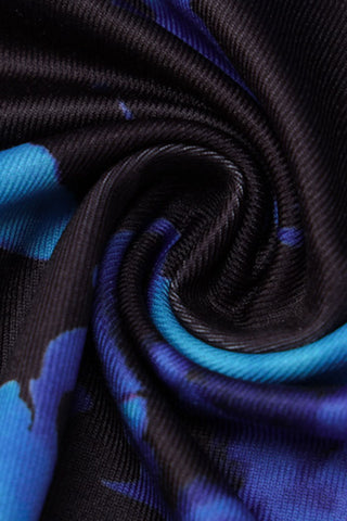 Lace-Up Floral Casual Dress