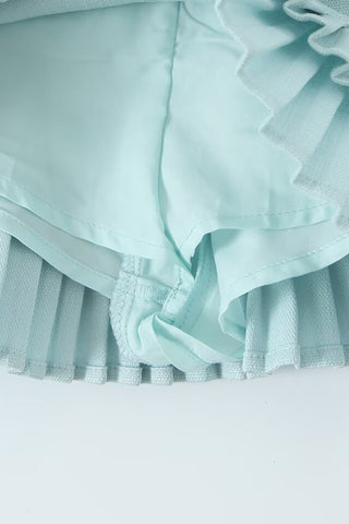 Double Ruffle Mini Skirt