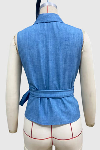 Wrap-Around Sleeveless Top