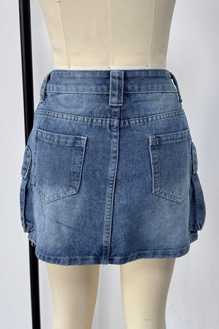 Utility Pocket Mini Skirt