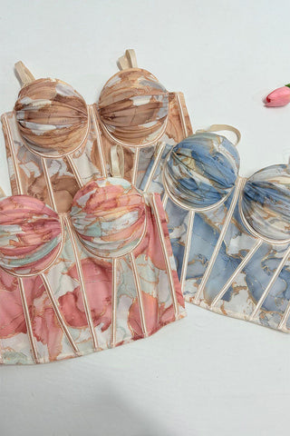 Floral Bustier Tank Top