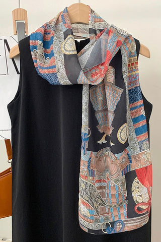 Elegant Patterned Scarf Accessory
