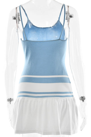 Striped Spaghetti Strap Casual Dress