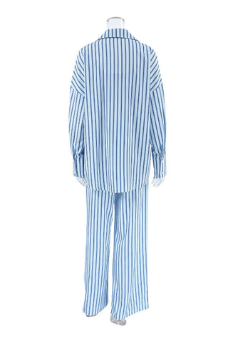 Striped Three-Piece Lounge Set