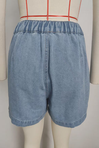Sleeveless Button-Front Short Set