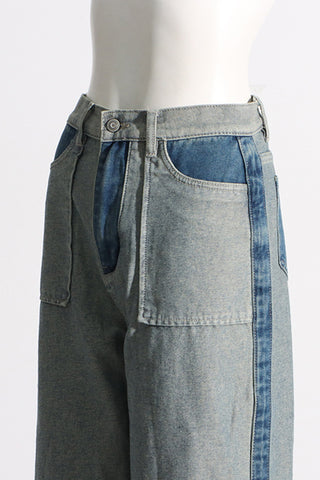 High-Waist Straight Leg Jeans