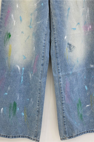 Artistic Straight-Leg Jeans