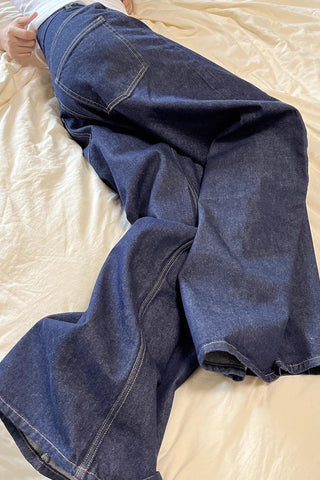 Wide-Leg Denim Jeans