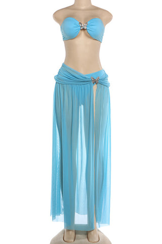 Elegant Two-Piece Skirt Set