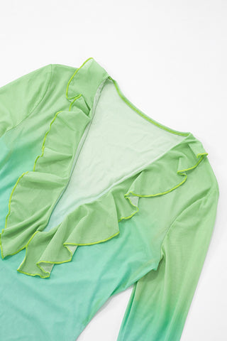 Floral Ruffle Maxi Dress