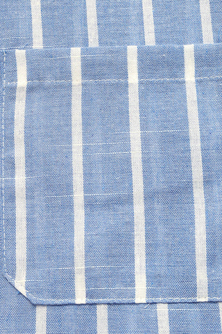 Striped Button-Front Shirt