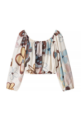 Floral Off-Shoulder Skirt Set