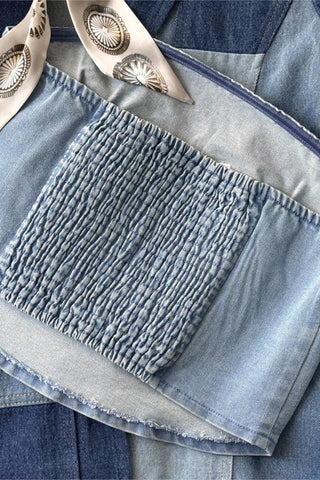 Tube Top with Horseshoe Appliqué